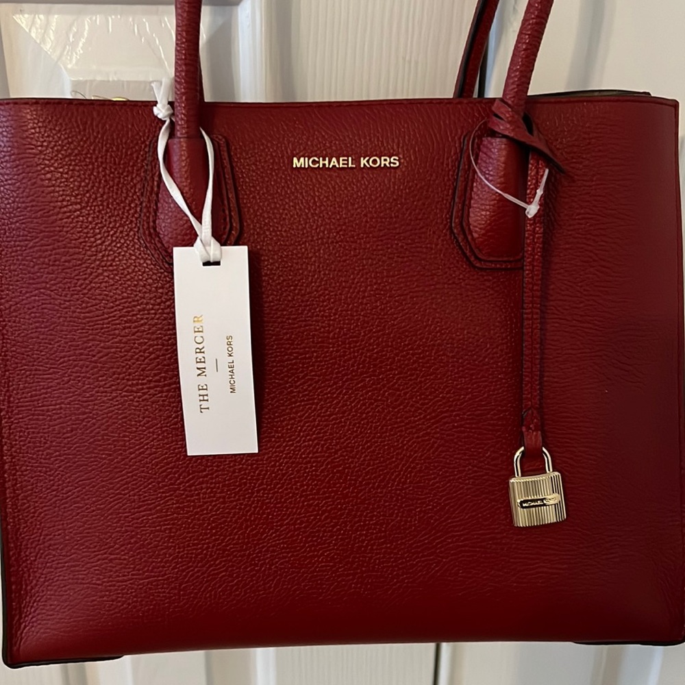 Michael Kors Large Leather Convertible Tote - (Brand New)